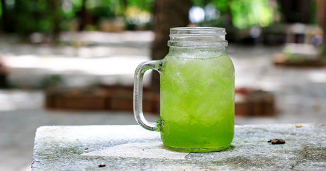 Green tea rolled into balls similar to gunpowder green tea