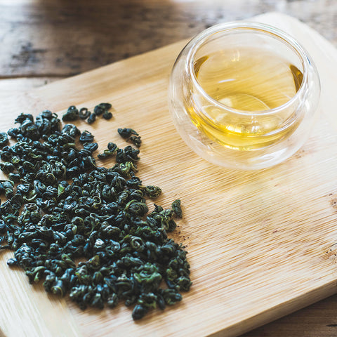 Nepali Green Pearls tea from Ilam Nepal. Tinjure. Young Mountain Tea
