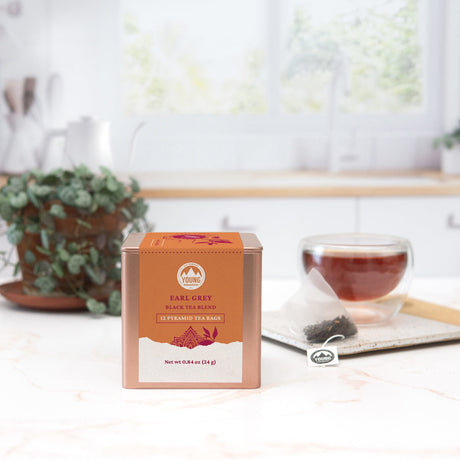 Young Mountain Tea Tea 12 unwrapped tea bags ($0.63/cup) Earl Grey