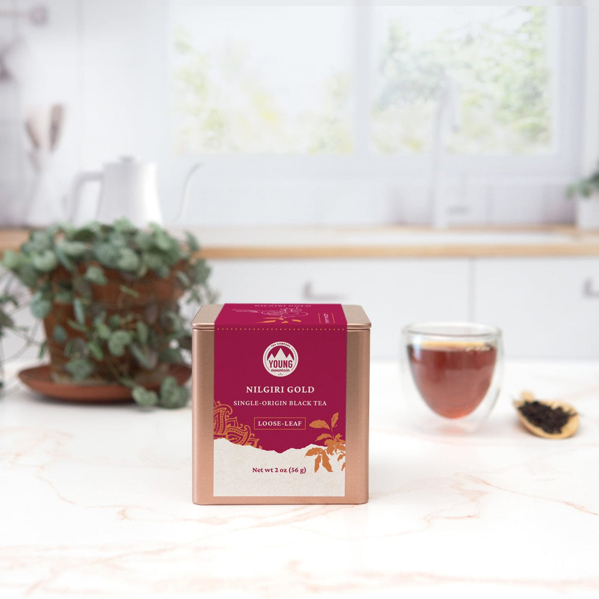 Young Mountain Tea Tea 2 oz ($0.42/cup) Nilgiri Gold