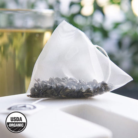 Young Mountain Tea Tea Organic Green Pearl Tea Bags (Gunpowder Green)